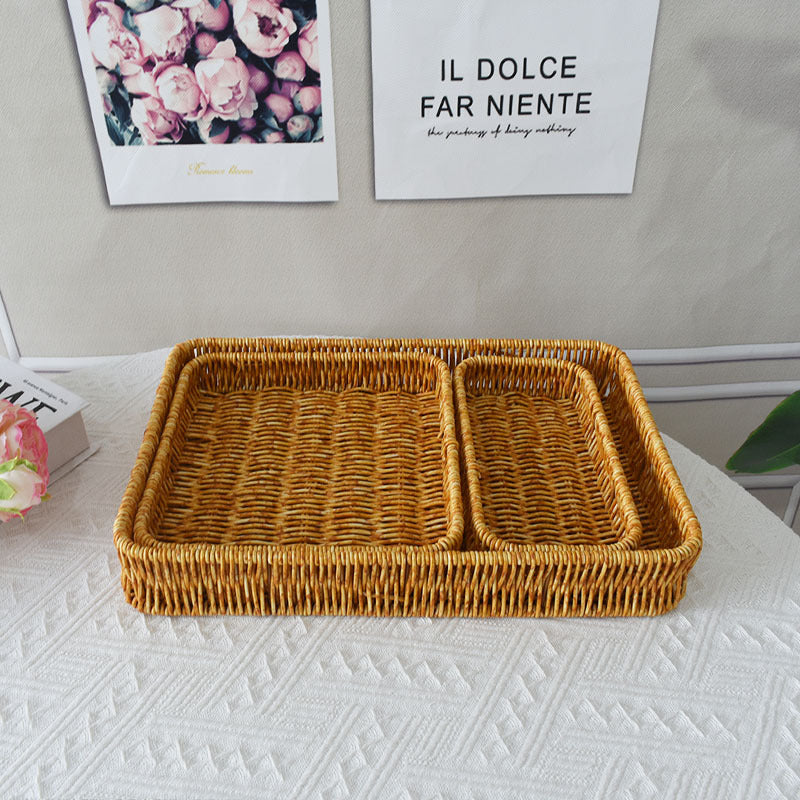 Elegant Handwoven Serving Tray Kalsten