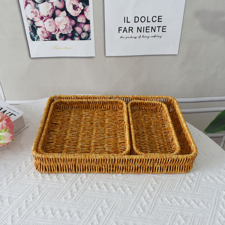 Elegant Handwoven Serving Tray Kalsten