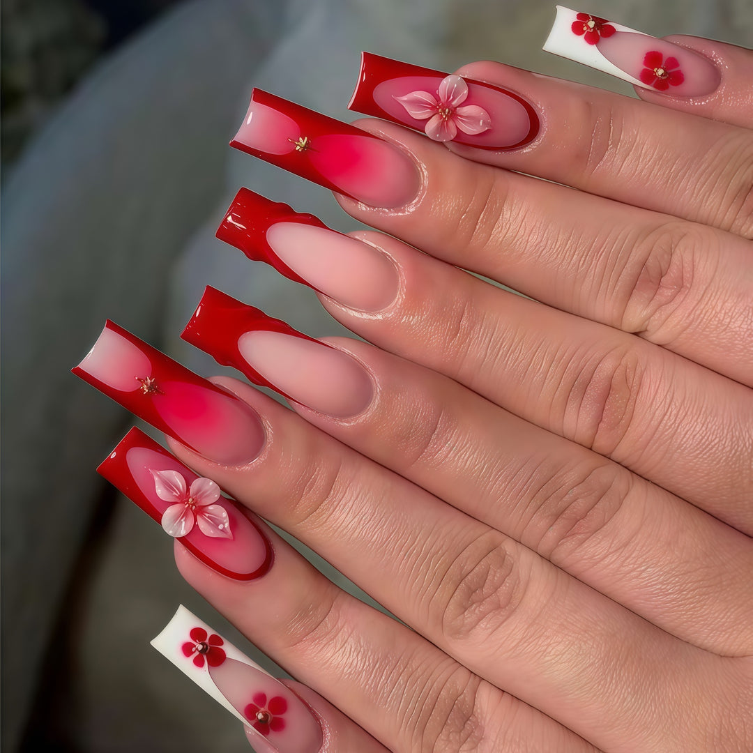 3D Floral Nail Art Enhancements Kalsten