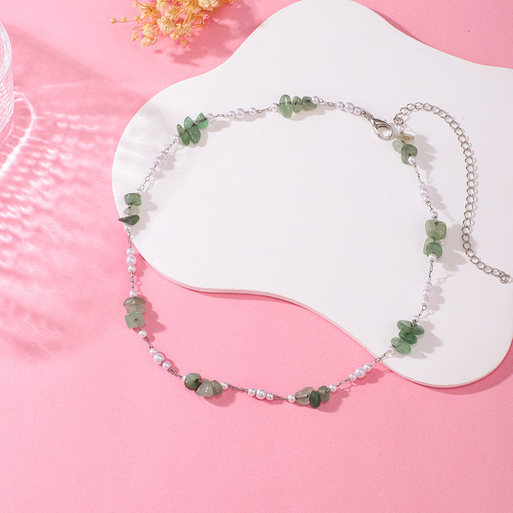 Elegant Floral Beaded Necklace Kalsten