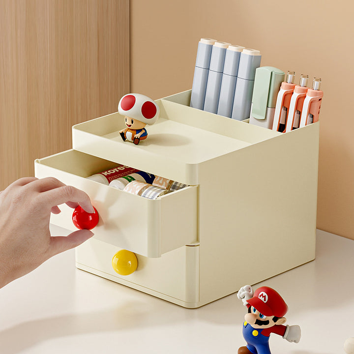 Stylish Two-Drawer Storage Organizer Kalsten