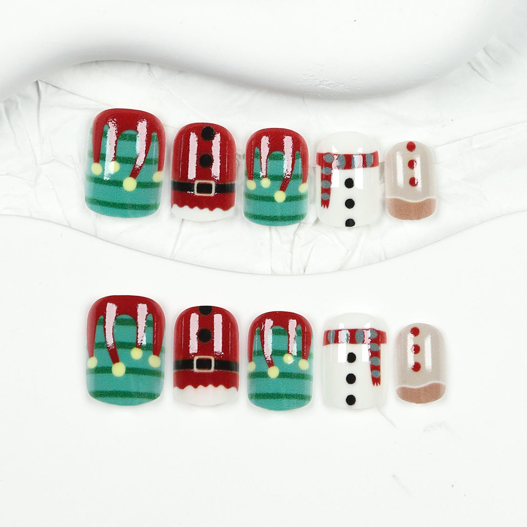 Festive Holiday Nail Art Set Kalsten