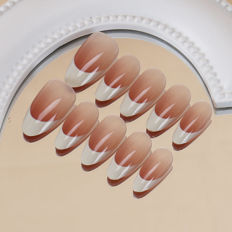 Elegant French Tip Press-On Nail Set Kalsten 1789388881