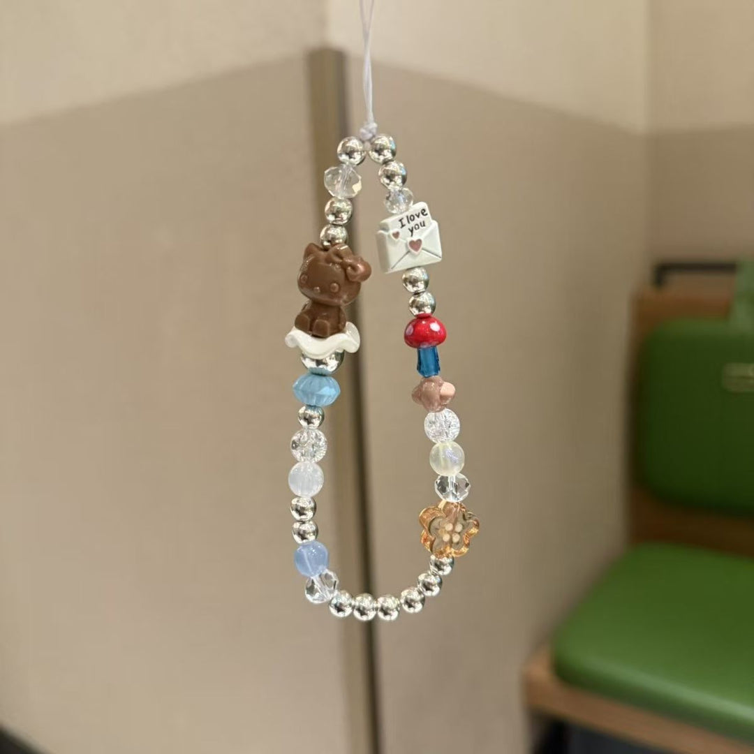 Decorative Charm Beaded Keychain Kalsten