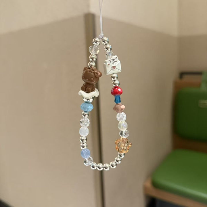 Decorative Charm Beaded Keychain Kalsten