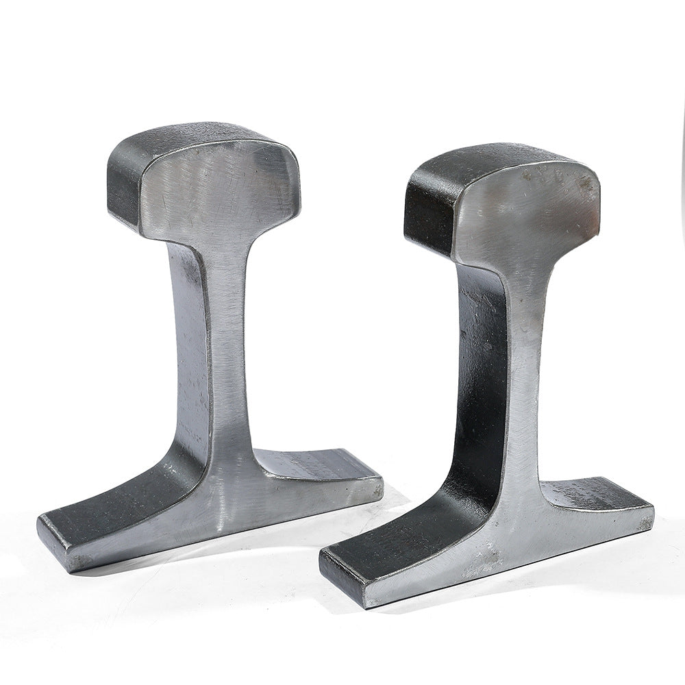 Industrial-Style Metal Bookends