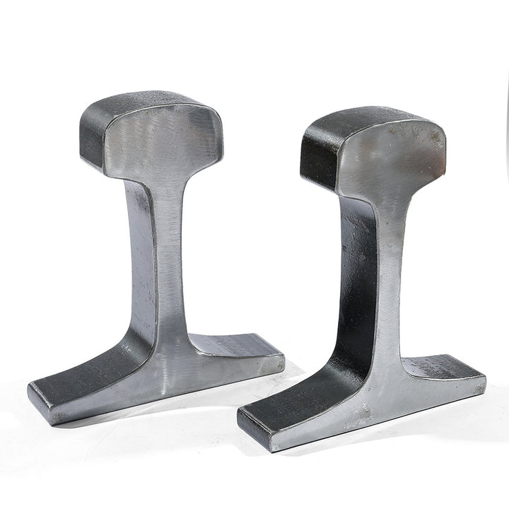 Industrial-Style Metal Bookends