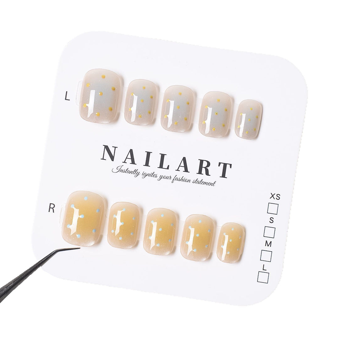 Artistic Press-On Nail Set with Contemporary Designs Kalsten