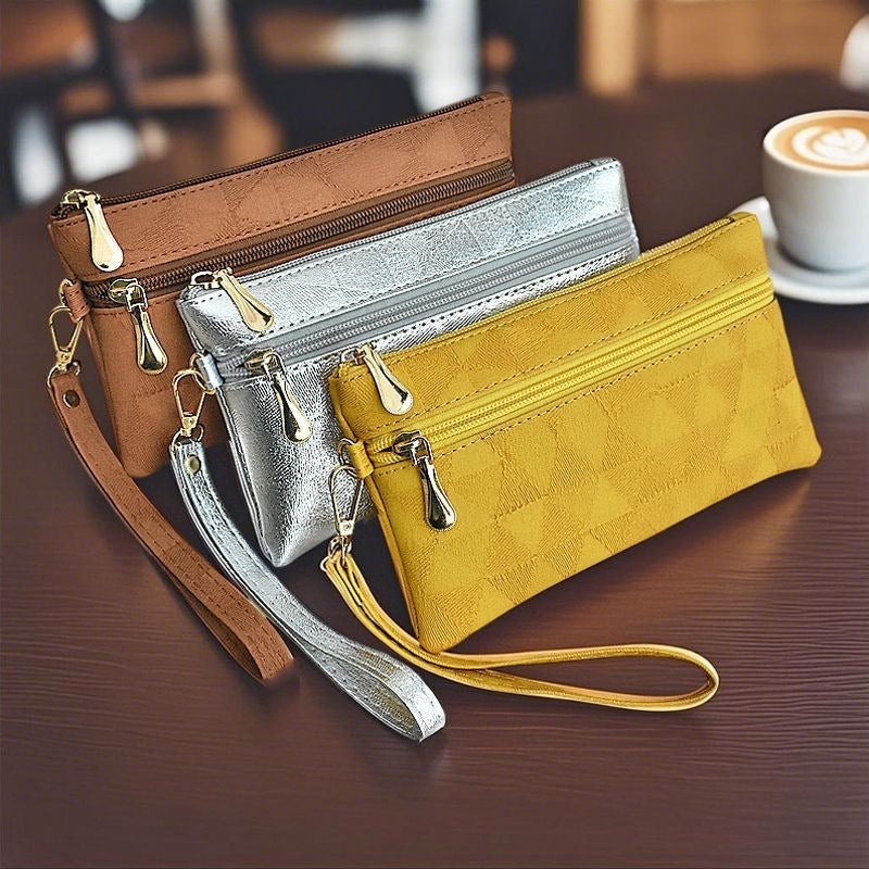 Elegant Clutch With Practical Zipper Kalsten