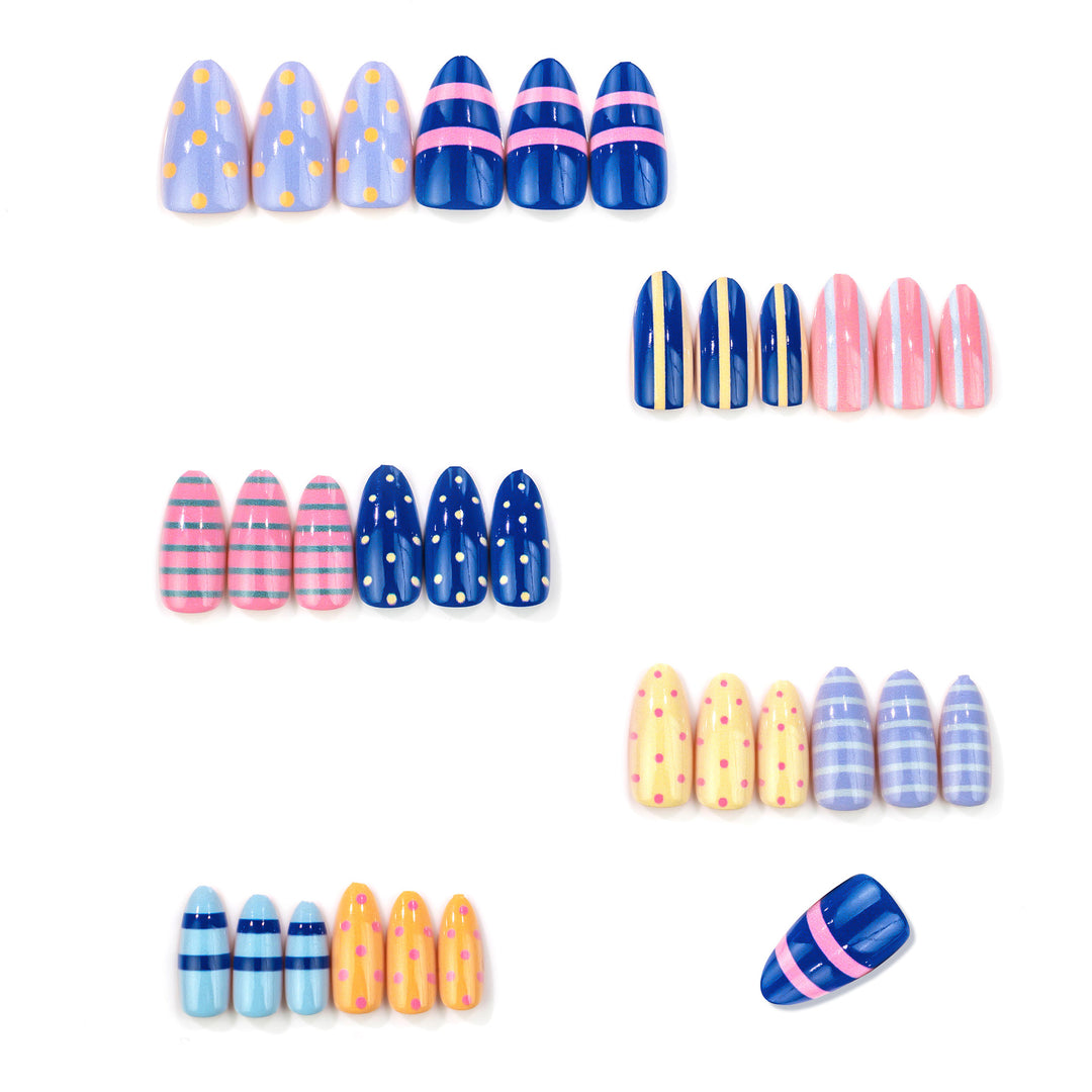 Decorative Patterned Press-On Nails