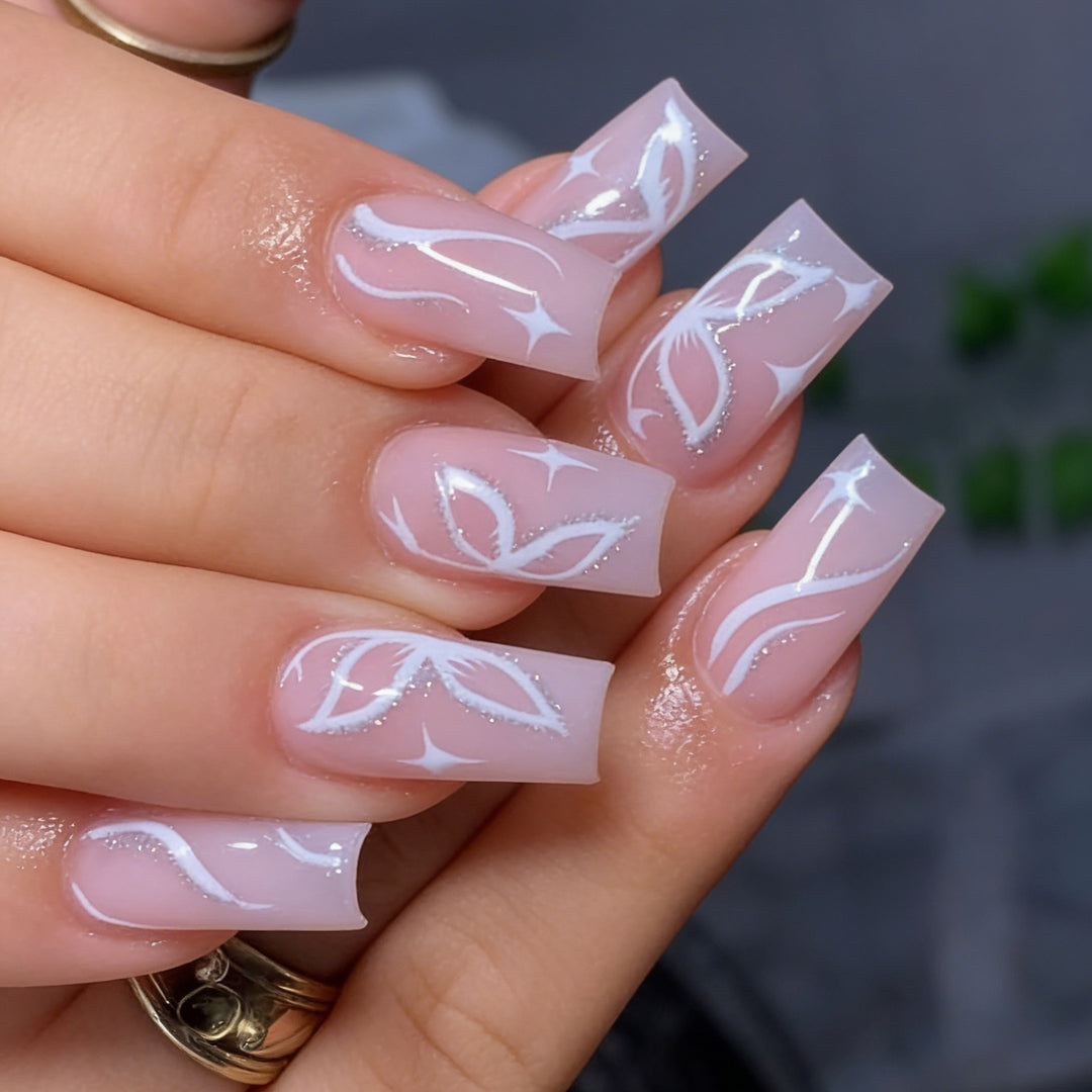 Elegant Floral Nail Art Enhancements Kalsten
