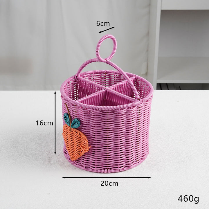 Multi-Compartment Decorative Organizer Basket Kalsten