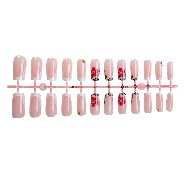 Decorative Flower Press-On Nail Set kalsten
