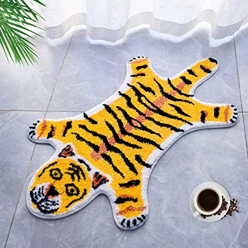 Tiger-Themed Plush Area Rug