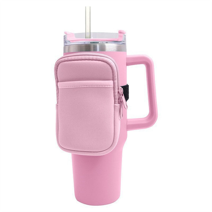 Unisex cup holder with practical pocket Kalsten