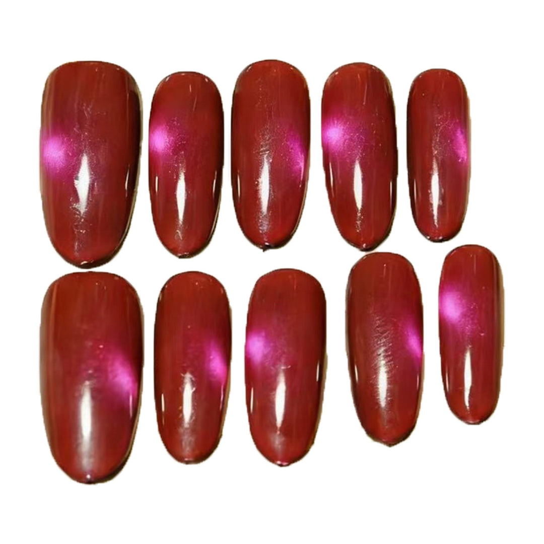 Glossy Almond-Shaped Press-On Nail Extensions Kalsten