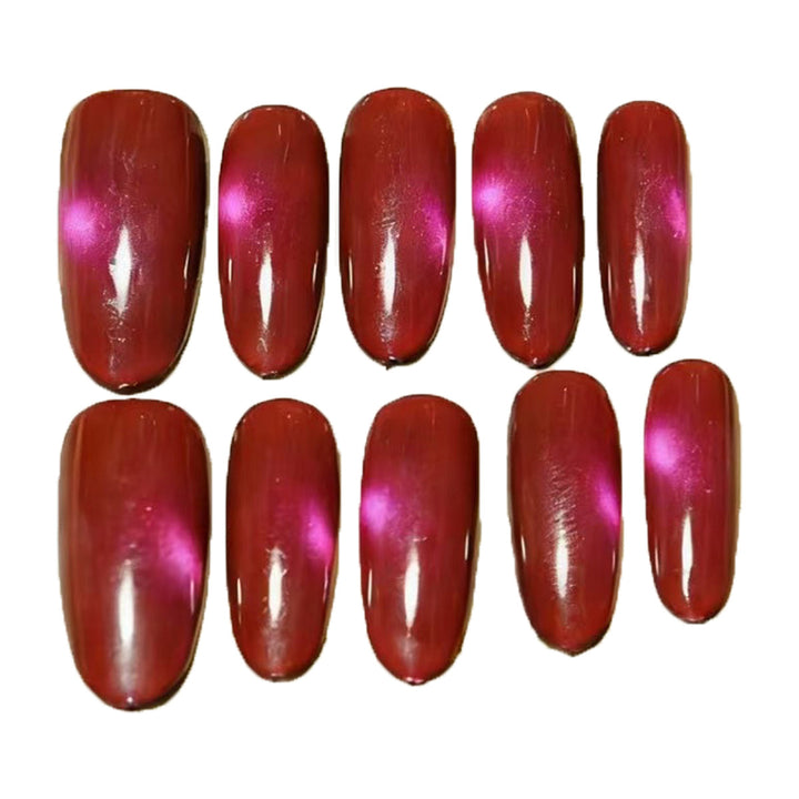 Glossy Almond-Shaped Press-On Nail Extensions Kalsten