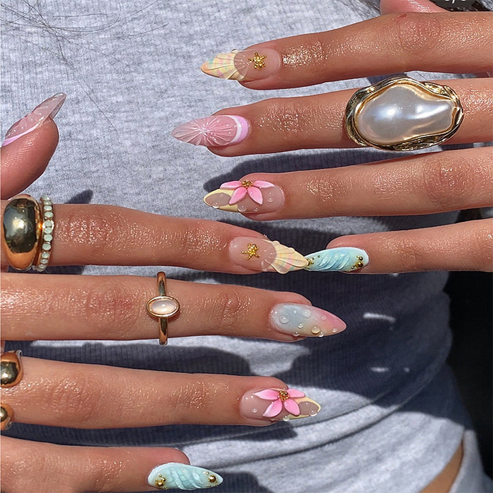Luxury Nail Art Set with Galactic Designs Kalsten