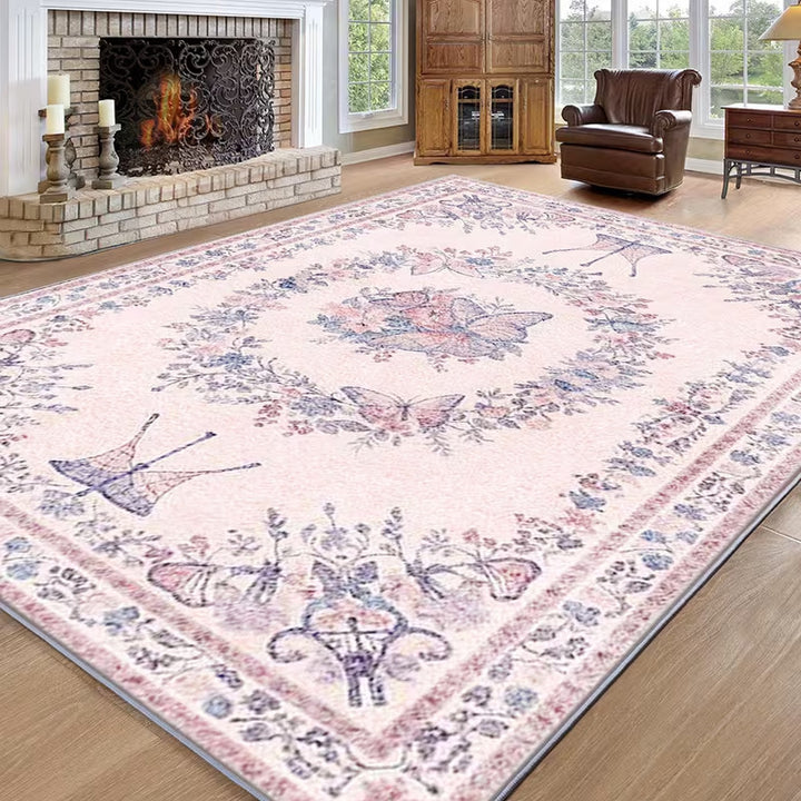 Vintage Floral Pattern Area Rug Kalsten