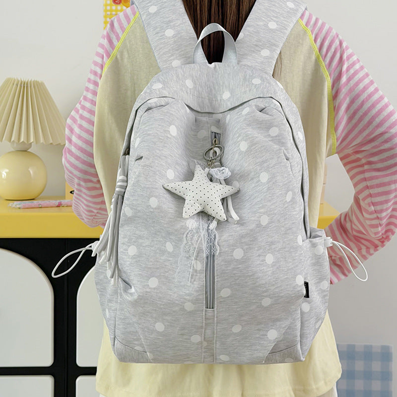 Polka Dot Patterned Casual Backpack Kalsten