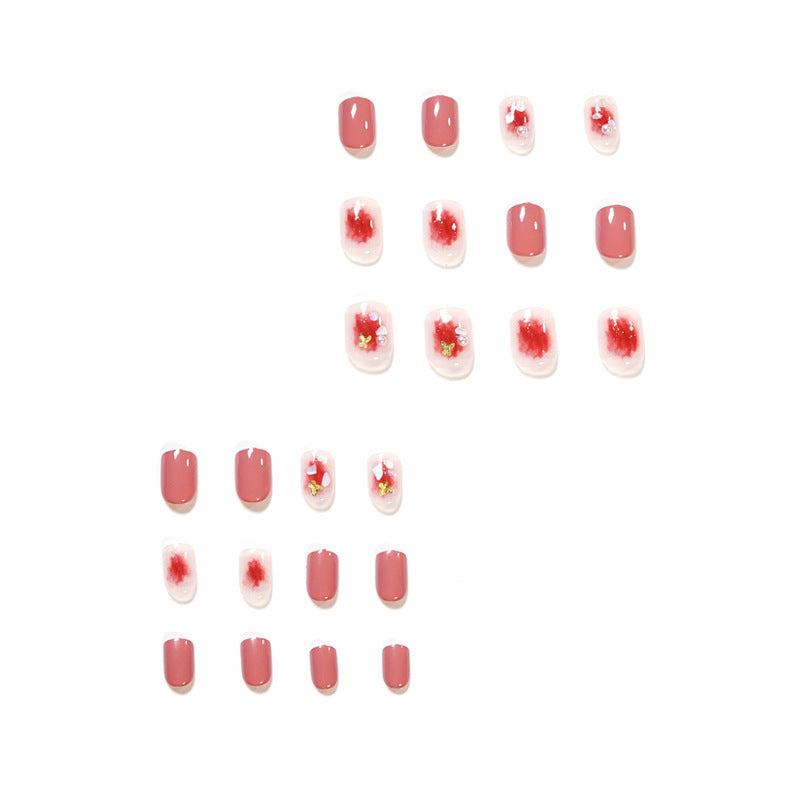Exquisite Nail Art with Glitter and Flower Patterns Kalsten