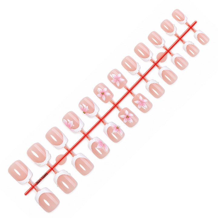 Artificial nail set with delicate floral designs Kalsten