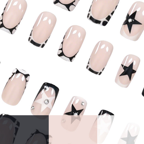 Elegant Artistic Gel Nail Extensions Kalsten