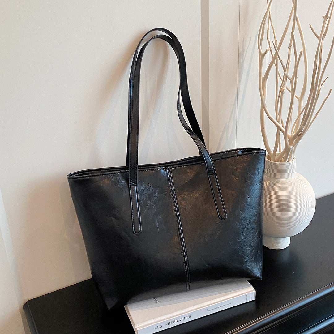 Modern Leather Tote Bag