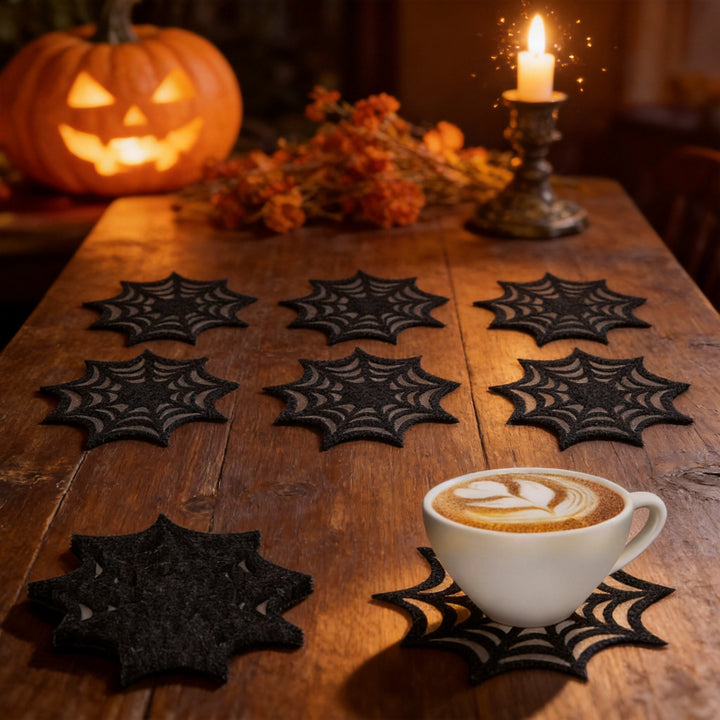 Pumpkin felt placemat for table decoration
