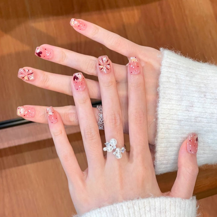 Artistic Floral Press-On Nail Design Kalsten 1787394846