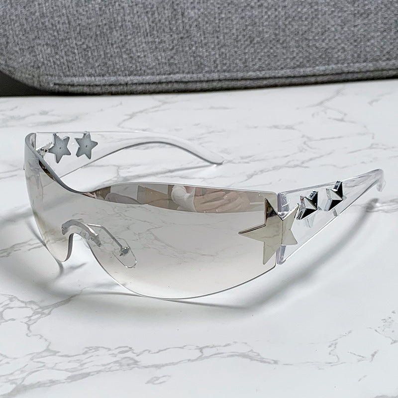 Ladies futuristic sunglasses with striking design and fashionable accents Kalsten