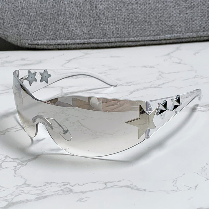 Ladies futuristic sunglasses with striking design and fashionable accents Kalsten