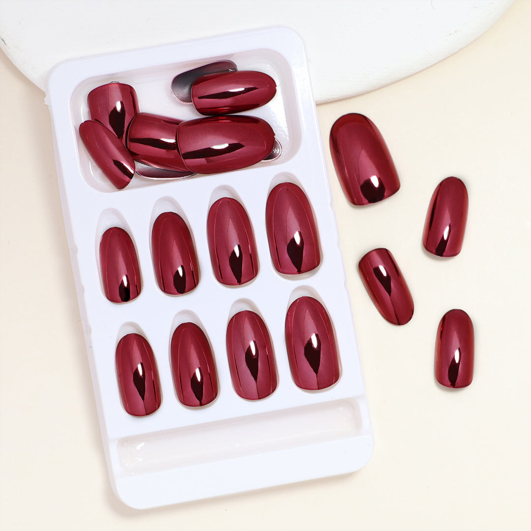 Luxury Glossy Almond-Shaped Press-On Nails Kalsten