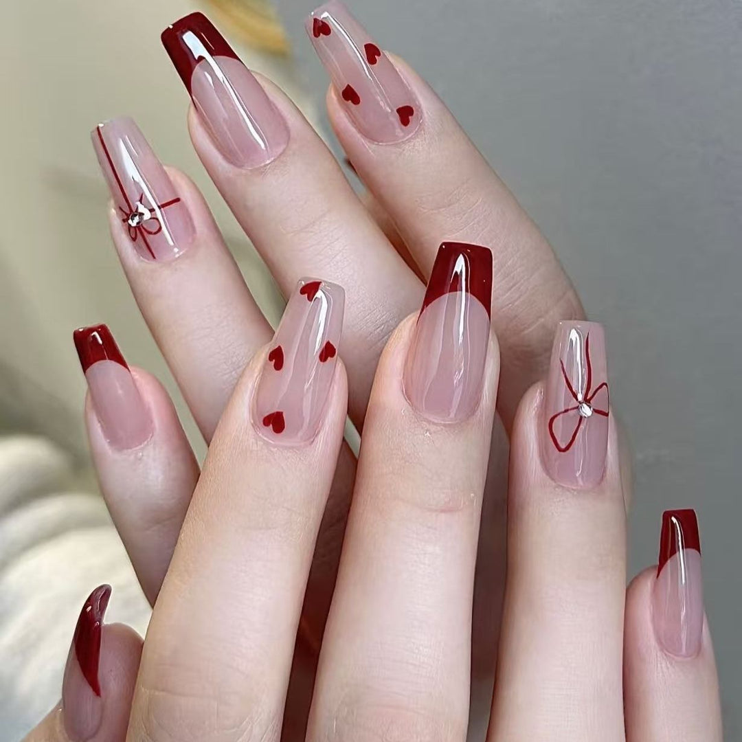 Decorative Character-Themed Press-On Nails with 3D Elements Kalsten
