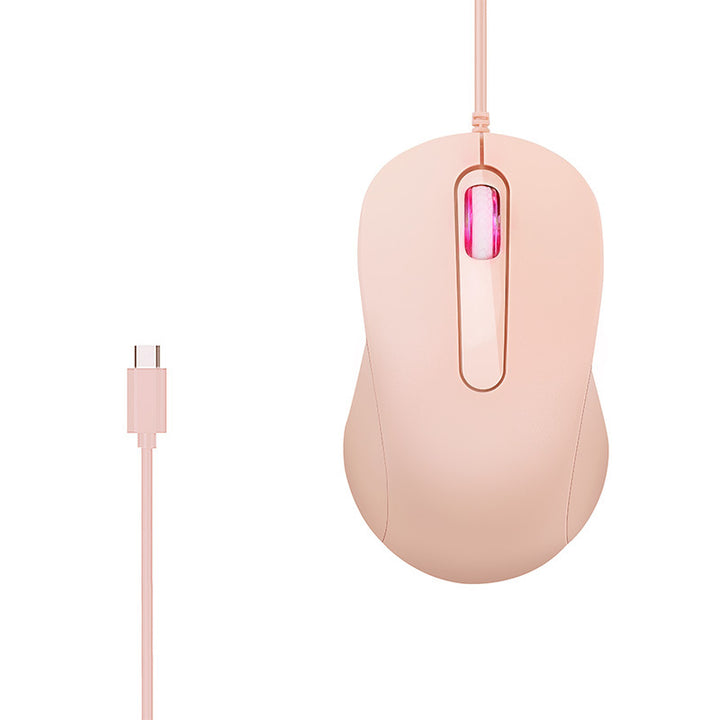 Ergonomic Wired Optical Mouse with Customizable RGB Lighting Kalsten