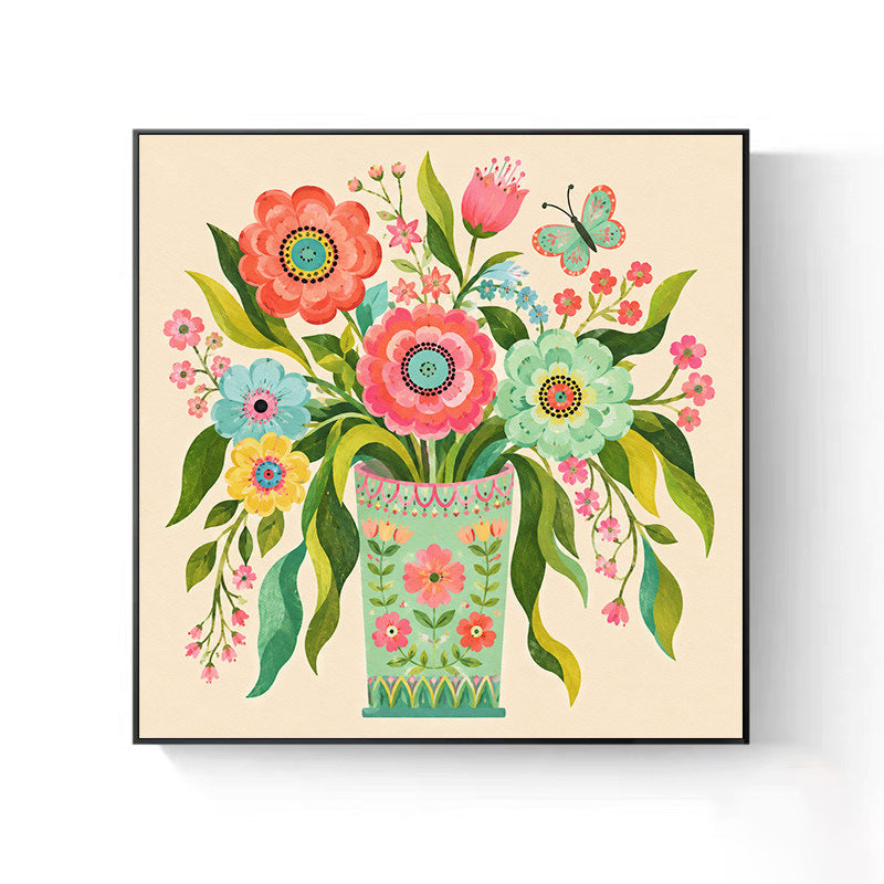 Decorative Flower Canvas Artwork