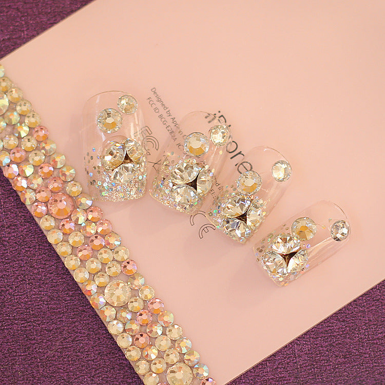 Rhinestone-Encrusted Press-On Nail Art Kit Kalsten