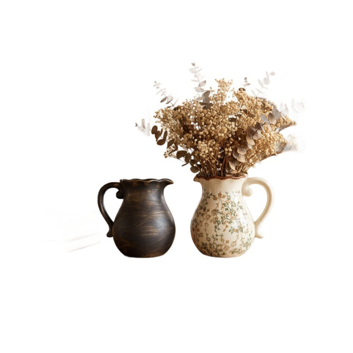 Elegant ceramic jug with floral patterns Kalsten