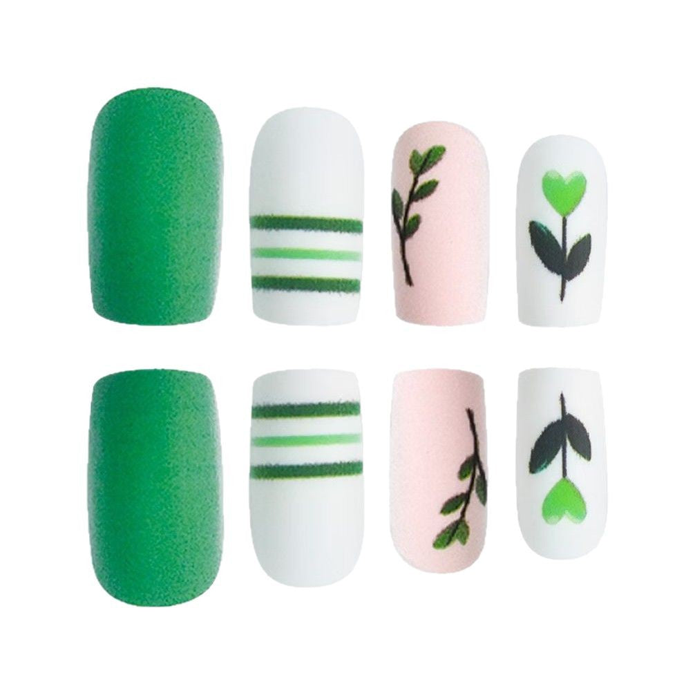 Artistic Botanical Press-On Nail Art Set Kalsten