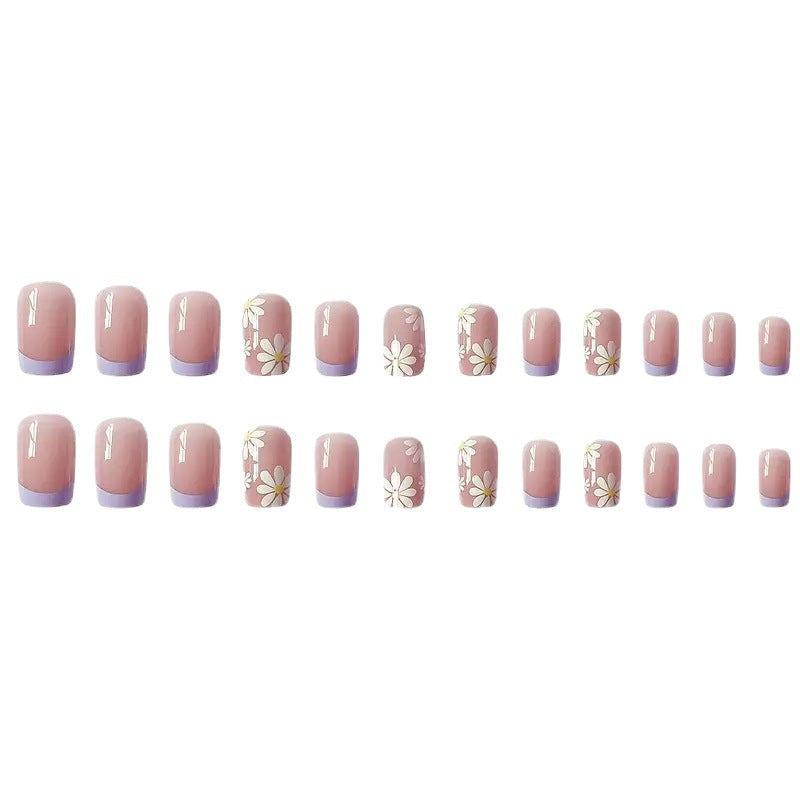 Floral Design Press-On Nail Set Kalsten