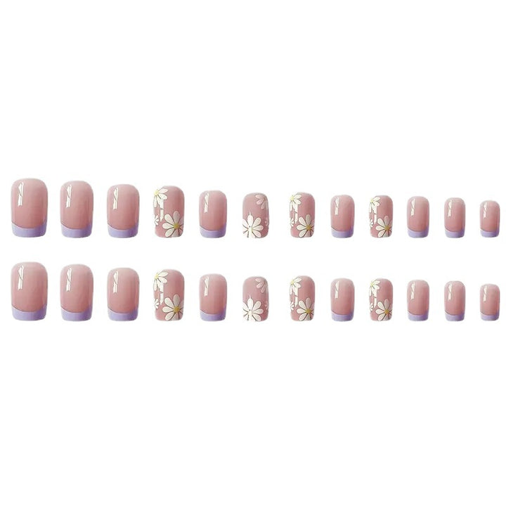 Floral Design Press-On Nail Set Kalsten