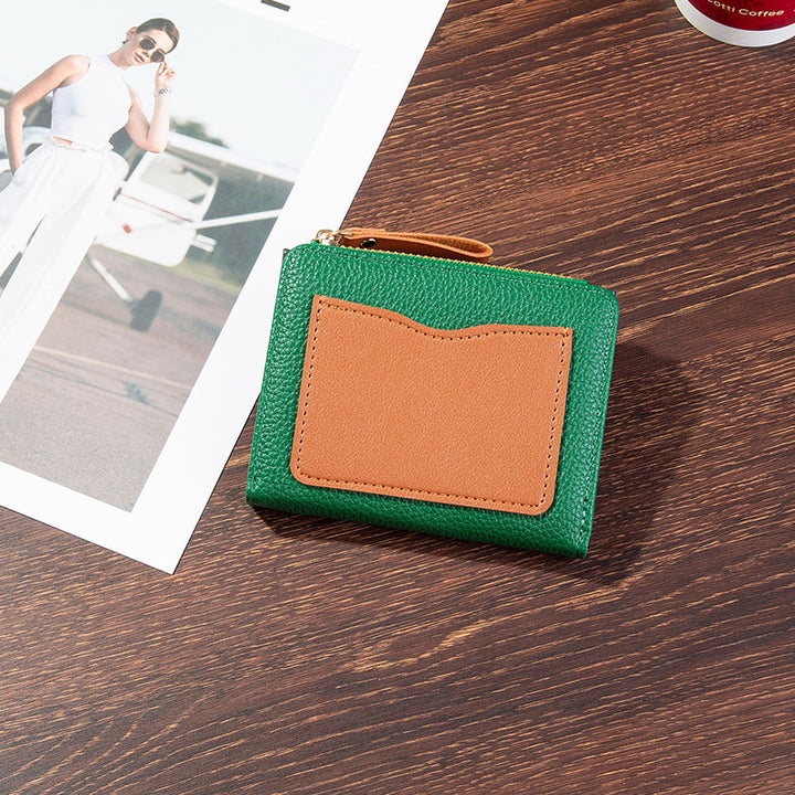 Compact Textured Zipper Wallet Kalsten