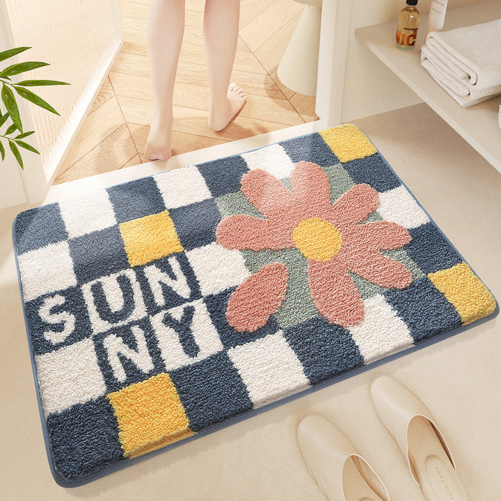 Floral Bath Mat Kalsten