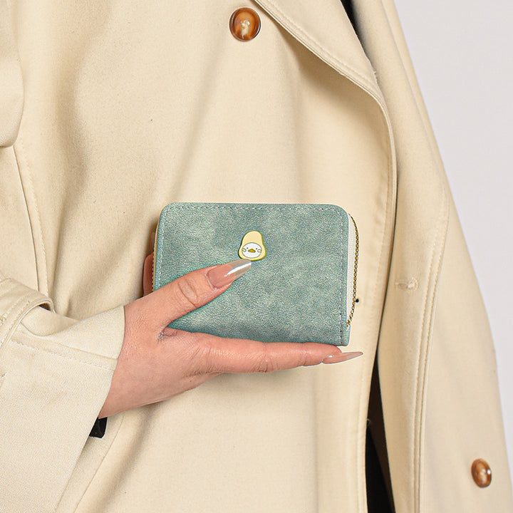Playful Animal-Themed Zippered Wallet