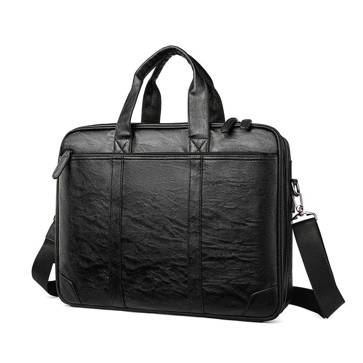 Classic Leather Business Laptop Briefcase kalsten