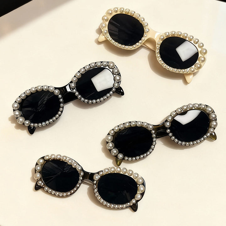 Decorative Pearl Frame Sunglasses Kalsten
