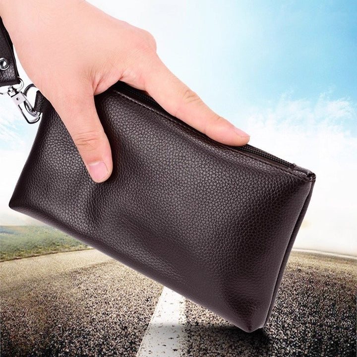 Premium Leather Zip Pouch Kalsten