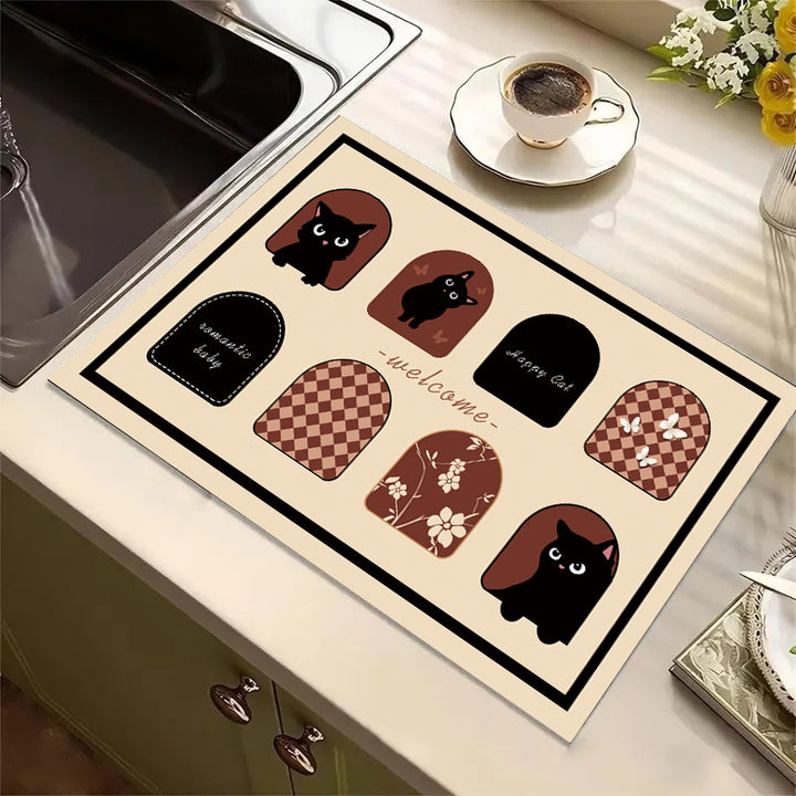 Cute Cartoon Dog Kitchen Mat Kalsten