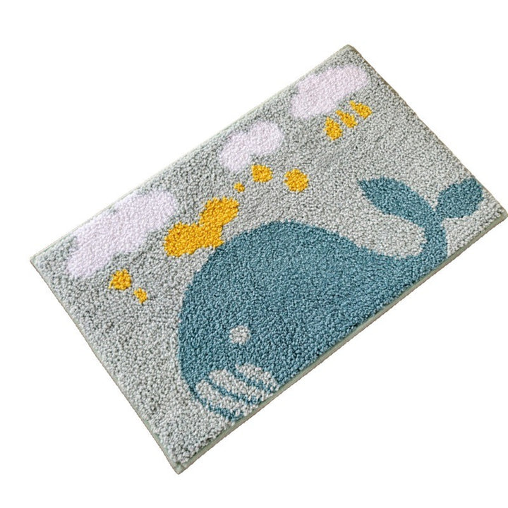 Whale-Themed Cozy Bath Mat Kalsten