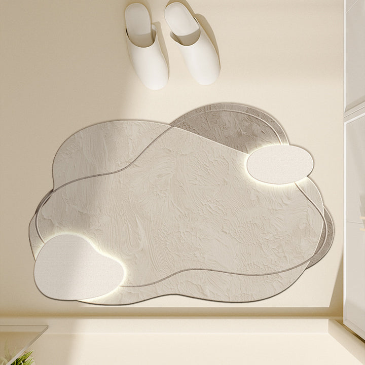 Floral-Inspired Decorative Bath Mat Kalsten